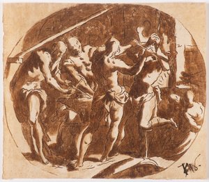Héphaïstos à la forge - Jacopo Palma il Giovane the Younger