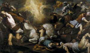 La conversion de Saint Paul, 1592 - Jacopo Palma il Giovane the Younger