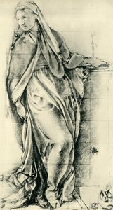 Esquisse de la Vierge Marie pour une Annonciation, milieu du 16ème siècle, 1943 - Jacopo Pontormo
