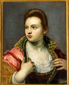 Portrait de femme, prolongé ... - Jacopo Robusti Tintoretto
