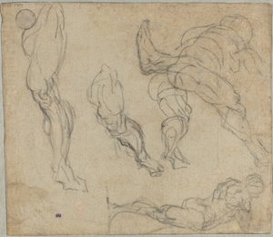 Figures et jambes - Jacopo Robusti Tintoretto