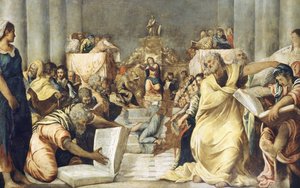 Jésus parmi les docteurs dans le Temple de Jérusalem