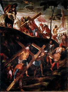 La Montée au Calvaire (Le Chemin de Croix). Peinture de Jacopo Robusti dit le Tintoret - Jacopo Robusti Tintoretto