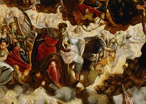 Paradis ... (peinture sur toile) - Jacopo Robusti Tintoretto