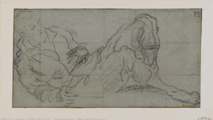 Figure masculine allongée, 1560-69 - Jacopo Robusti Tintoretto