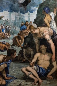 Saint Augustin guérit le boiteux (détail) - Jacopo Robusti Tintoretto