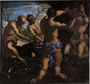 La forge de Vulcain, 1576-1577 - Jacopo Robusti Tintoretto
