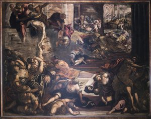 Le Massacre des Innocents, 1582-1585 - Jacopo Robusti Tintoretto