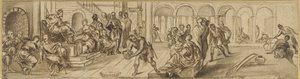 Salomon et la reine de Saba - Jacopo Robusti after Tintoretto