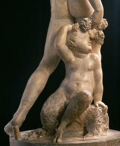 Bacchus, détail de la moitié inférieure, sculpture de Jacopo Sansovino (1486-1570) - Jacopo Sansovino