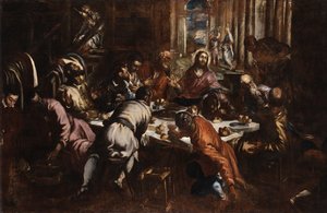 Jacopo Tintoretto Cène (étude pour la Cène de San Trovaso) - Jacopo Tintoretto
