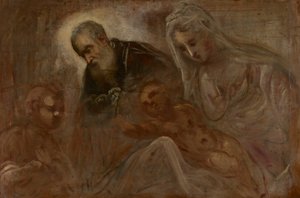 La Sainte Famille avec le jeune Saint Jean-Baptiste - Jacopo Tintoretto