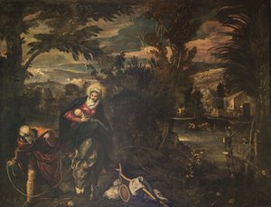La fuite en Égypte - Jacopo Tintoretto