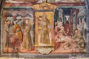 Histoires de Saint Antoine de Padoue, niche de Saint Antoine de Padoue, milieu du XVe siècle - Jacopo Vincioli