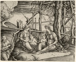 La Sainte Famille avec Sainte Élisabeth et l