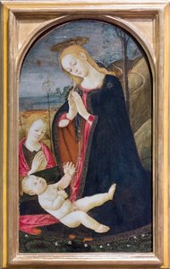 Adoration du Christ avec le jeune saint Jean-Baptiste