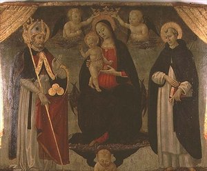 Madonna entourée de Saint Nicolas et Saint Pierre Martyr