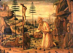 Saint Jérôme en prière - Jacopo del Sellaio