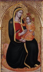 Vierge de Montenero avec enfant - Jacopo di (14th century) Michele