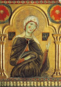 Figure de Marie, de Rédempteur avec la Madone et trois saints - Jacopo di Meliore