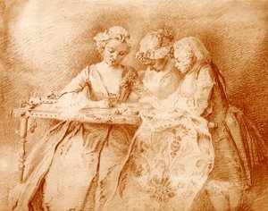 Les brodeuses - Jacqes Andre Portail
