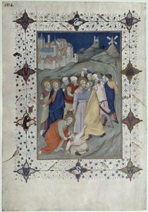 MS 11060-11061 Heures de la Croix : Matines et Laudes, La trahison de Judas, des 