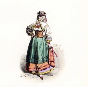 Femme de Salamanque, Espagne - Jacques (after) Grasset de Saint Sauveur