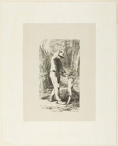 Homme faisant des fagots - Jacques Adrien Lavieille
