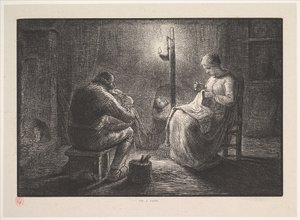 Nuit, de la série, Quatre moments de la journée - Jacques Adrien Lavieille