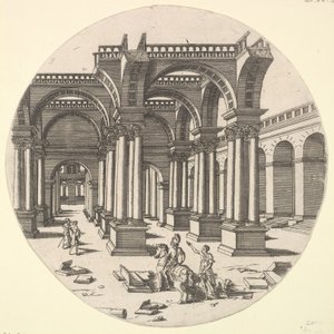 Vue perspective, Temple d