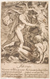 Apollon et Daphné - Jacques Androuet Ducerceau d.Æ.
