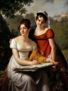 Portraits de Mesdemoiselles Duval, premier quart du 19ème siècle - Jacques Augustin Catherine Pajou