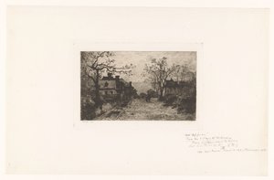 Rue de village avec des figures - Jacques Barthélemy Appian (Adolphe)