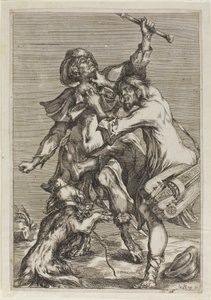 Deux mendiants qui se battent - Jacques Bellange