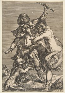 Deux Mendiants Combattants, 1612-16