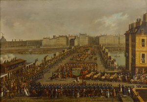 La procession impériale en route pour la cérémonie de couronnement le 2 décembre 1804 - Jacques Bertaux