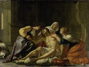 Saint Sébastien soigné par Irène et ses aides