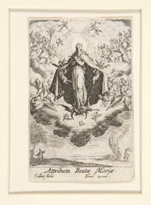Attributions de la Vierge, no. 14 de La Vie de la Vierge - Jacques Callot