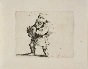 Joueur de Cornemuse, des Varie Figure Gobbi - Jacques Callot