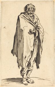 Mendiant avec tête et pieds nus