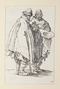 Homme aveugle et son compagnon, de Les Mendiants - Jacques Callot