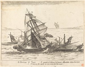 Embarquement du Bertone, 1617 - Jacques Callot