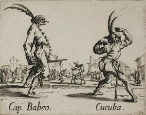Capitaine Babeo - Cucuba, planche 16 des Balli di Sfessania