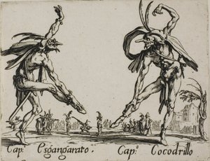 Capitaine Esgangarato - Capitaine Cocodrillo, planche 14 des Balli di Sfessania