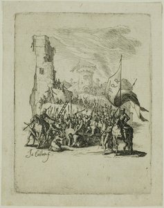 Le Christ portant la croix, extrait de La petite passion - Jacques Callot