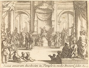Le Christ disputant avec les docteurs - Jacques Callot
