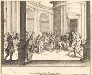 Le Christ et la femme adultère - Jacques Callot