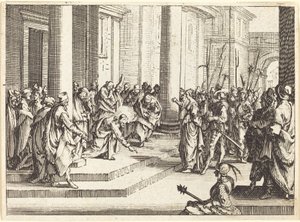 Christ et la femme prise en adultère - Jacques Callot