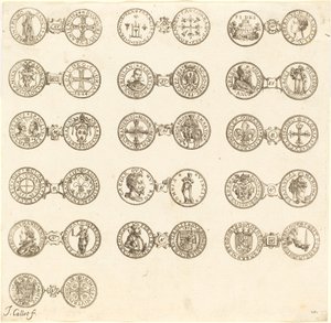 Pièces de monnaie [plaque 10] - Jacques Callot