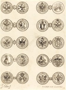 Pièces de monnaie [plaque 3] - Jacques Callot